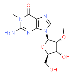 ChemSpider 2D Image | 1-Methyl-2'-O-methylguanosine | C12H17N5O5