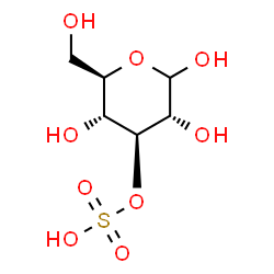 ChemSpider 2D Image | 3-O-Sulfo-D-glucopyranose | C6H12O9S