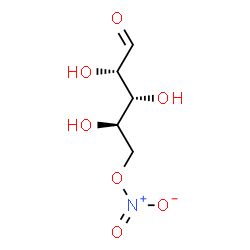 ChemSpider 2D Image | 5-O-Nitro-D-arabinose | C5H9NO7