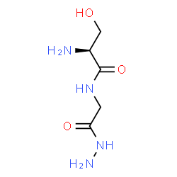 ChemSpider 2D Image | (2S)-2-Amino-N-(2-hydrazino-2-oxoethyl)-3-hydroxypropanamide (non-preferred name) | C5H12N4O3