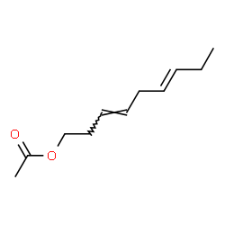 ChemSpider 2D Image | (3E,6E)-3,6-Nonadien-1-yl acetate | C11H18O2