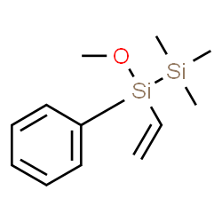 ChemSpider 2D Image | 1-Methoxy-2,2,2-trimethyl-1-phenyl-1-vinyldisilane | C12H20OSi2