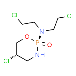 ChemSpider 2D Image | (2R,5S)-5-Chloro-N,N-bis(2-chloroethyl)-1,3,2-oxazaphosphinan-2-amine 2-oxide | C7H14Cl3N2O2P