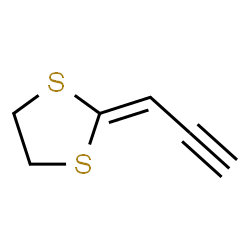 ChemSpider 2D Image | 2-(2-Propyn-1-ylidene)-1,3-dithiolane | C6H6S2