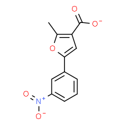 ChemSpider 2D Image | 2-Methyl-5-(3-nitrophenyl)-3-furoate | C12H8NO5