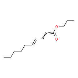 ChemSpider 2D Image | Propyl (2E,4E)-2,4-decadienoate | C13H22O2
