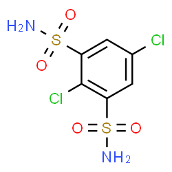 ChemSpider 2D Image | 2,5-Dichloro-1,3-benzenedisulfonamide | C6H6Cl2N2O4S2