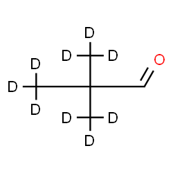 ChemSpider 2D Image | 2,2-Bis[(~2~H_3_)methyl](3,3,3-~2~H_3_)propanal | C5HD9O