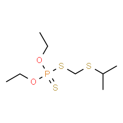 ChemSpider 2D Image | O,O-Diethyl S-[(isopropylsulfanyl)methyl] phosphorodithioate | C8H19O2PS3