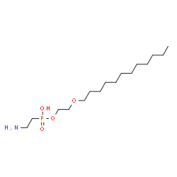 ChemSpider 2D Image | 2-(Dodecyloxy)ethyl hydrogen (2-aminoethyl)phosphonate | C16H36NO4P