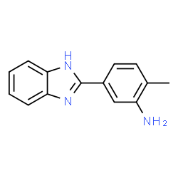 ChemSpider 2D Image | 5-(1H-Benzimidazol-2-yl)-2-methylaniline | C14H13N3