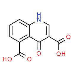 ChemSpider 2D Image | 4-Oxo-1,4-dihydro-3,5-quinolinedicarboxylic acid | C11H7NO5