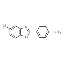 ChemSpider 2D Image | 4-(5-chloro-1,3-benzoxazol-2-yl)aniline | C13H9ClN2O