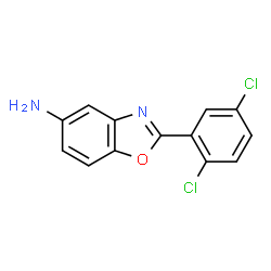 ChemSpider 2D Image | 2-(2,5-Dichlorophenyl)-5-benzoxazolamine | C13H8Cl2N2O