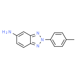 ChemSpider 2D Image | 2-p-Tolyl-2H-benzotriazol-5-ylamine | C13H12N4