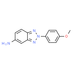 ChemSpider 2D Image | 2-(4-Methoxyphenyl)-2H-benzotriazol-5-amine | C13H12N4O