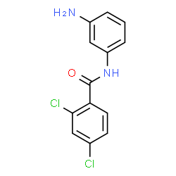 ChemSpider 2D Image | N-(3-Aminophenyl)-2,4-dichlorobenzamide | C13H10Cl2N2O