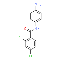 ChemSpider 2D Image | N-(4-Aminophenyl)-2,4-dichlorobenzamide | C13H10Cl2N2O