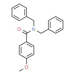 ChemSpider 2D Image | N,N-Dibenzyl-4-methoxybenzamide | C22H21NO2