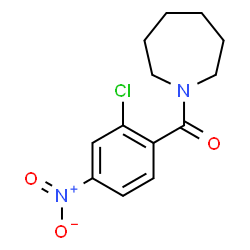 ChemSpider 2D Image | 1-Azepanyl(2-chloro-4-nitrophenyl)methanone | C13H15ClN2O3