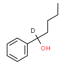 ChemSpider 2D Image | 1-Phenyl-1-(1-~2~H)pentanol | C11H15DO