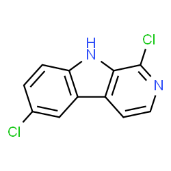 ChemSpider 2D Image | 1,6-Dichloro-9H-beta-carboline | C11H6Cl2N2
