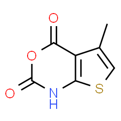 ChemSpider 2D Image | 5-Methyl-2H-thieno[2,3-d][1,3]oxazine-2,4(1H)-dione | C7H5NO3S