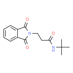 ChemSpider 2D Image | N-tert-Butyl-3-(1,3-dioxo-1,3-dihydro-2H-isoindol-2-yl)propanamide | C15H18N2O3