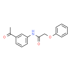 ChemSpider 2D Image | N-(3-Acetylphenyl)-2-phenoxyacetamide | C16H15NO3