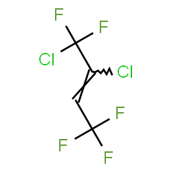 ChemSpider 2D Image | (2Z)-1,2-Dichloro-1,1,4,4,4-pentafluoro-2-butene | C4HCl2F5