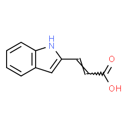 ChemSpider 2D Image | (2E)-3-(1H-Indol-2-yl)acrylic acid | C11H9NO2