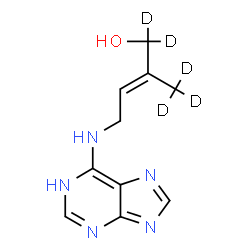 ChemSpider 2D Image | trans-Zeatin-d5 | C10H8D5N5O