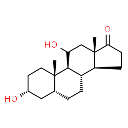 ChemSpider 2D Image | (3alpha,5beta)-3,11-Dihydroxyandrostan-17-one | C19H30O3