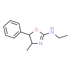 ChemSpider 2D Image | N-Ethyl-4-methyl-5-phenyl-4,5-dihydro-1,3-oxazol-2-amine | C12H16N2O