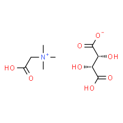 ChemSpider 2D Image | Carboxy-N,N,N-trimethylmethanaminium (2R,3R)-3-carboxy-2,3-dihydroxypropanoate | C9H17NO8