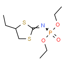 ChemSpider 2D Image | Diethyl [(2E)-4-ethyl-1,3-dithiolan-2-ylidene]phosphoramidate | C9H18NO3PS2
