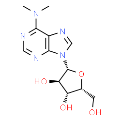 ChemSpider 2D Image | N,N-Dimethyl-9-(beta-D-xylofuranosyl)-9H-purin-6-amine | C12H17N5O4