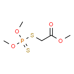 ChemSpider 2D Image | Methyl (Dimethoxyphosphinothioylthio)-Acetate | C5H11O4PS2