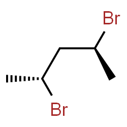 ChemSpider 2D Image | (2R,4S)-2,4-Dibromopentane | C5H10Br2