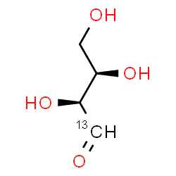 ChemSpider 2D Image | (2S,3R)-2,3,4-Trihydroxy(1-~13~C)butanal | C313CH8O4