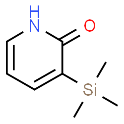 ChemSpider 2D Image | 3-(Trimethylsilyl)-2(1H)-pyridinone | C8H13NOSi