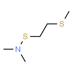 ChemSpider 2D Image | N-Methyl-N-{[2-(methylsulfanyl)ethyl]sulfanyl}methanamine | C5H13NS2