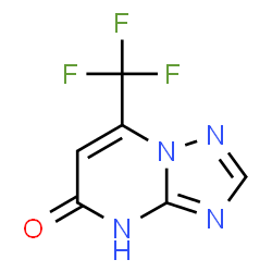 ChemSpider 2D Image | 7-(Trifluoromethyl)[1,2,4]triazolo[1,5-a]pyrimidin-5(4H)-one | C6H3F3N4O