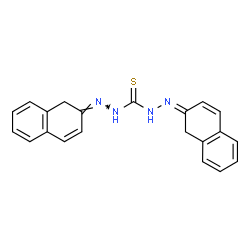ChemSpider 2D Image | N''-[(2E)-2(1H)-Naphthalenylidene]-N'''-[(2Z)-2(1H)-naphthalenylidene]thiocarbonohydrazide | C21H18N4S