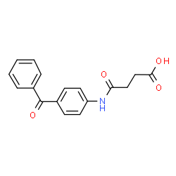 ChemSpider 2D Image | 3-[(4-BENZOYLPHENYL)CARBAMOYL]PROPANOIC ACID | C17H15NO4
