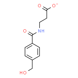 ChemSpider 2D Image | 3-{[4-(Hydroxymethyl)benzoyl]amino}propanoate | C11H12NO4