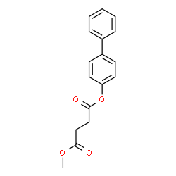 ChemSpider 2D Image | 4-Biphenylyl methyl succinate | C17H16O4