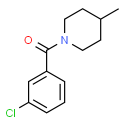 ChemSpider 2D Image | (3-Chlorophenyl)(4-methyl-1-piperidinyl)methanone | C13H16ClNO