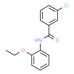 ChemSpider 2D Image | 3-Chloro-N-(2-ethoxyphenyl)benzamide | C15H14ClNO2