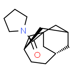 ChemSpider 2D Image | 1-Pyrrolidinyl[(3S,6S)-tricyclo[4.3.1.1~3,8~]undec-1-yl]methanone | C16H25NO